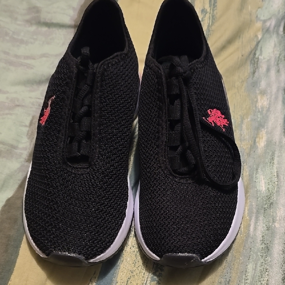 Black and Pink Polo by Ralph Lauren Sneakers